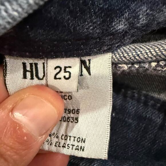 Hudson Collin Flap Skinny Denim Jeans Womens 25 Mid Rise BlueWash Stretch Casual - Picture 9 of 10